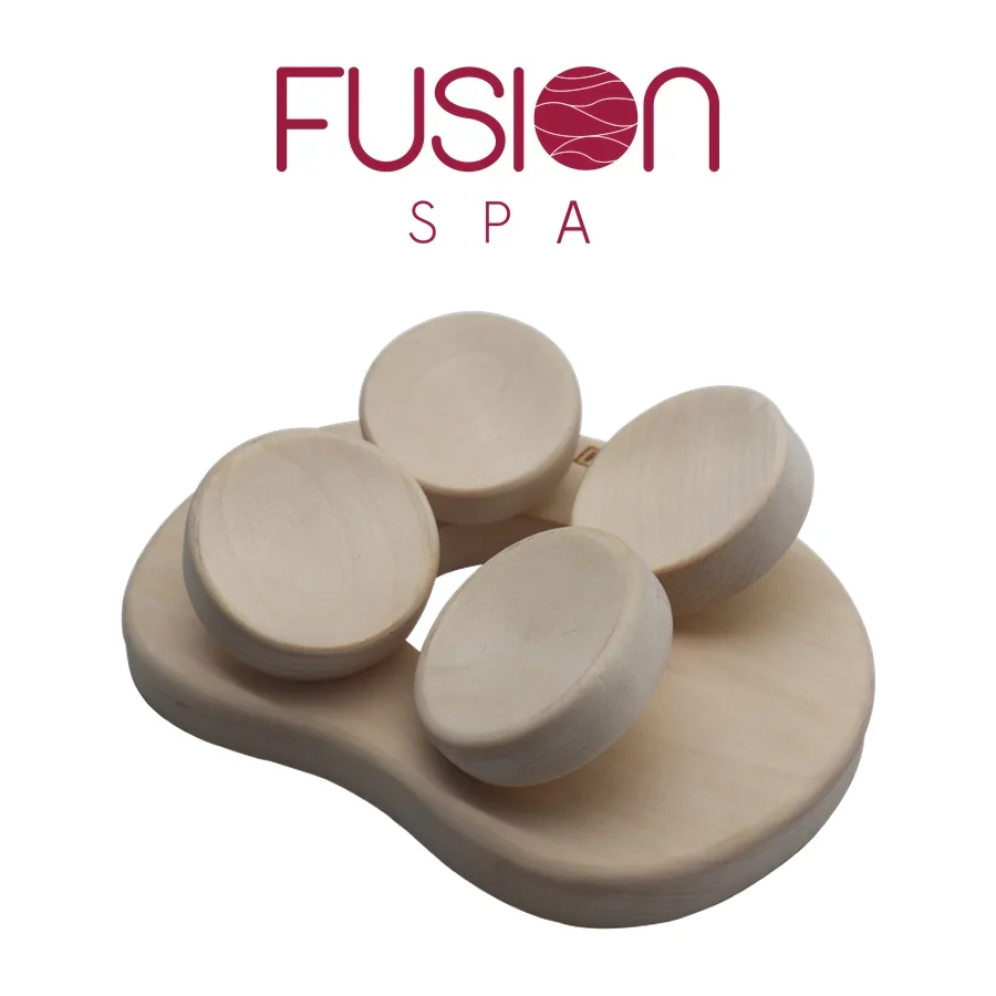 Appui-tête ergonomique de sauna en bois clair