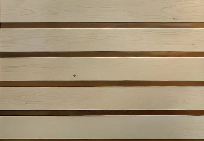 Lames d’épicéa et de cèdre rouge du sauna Eccolo