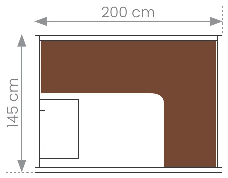 Plan coté du sauna Utopia 4