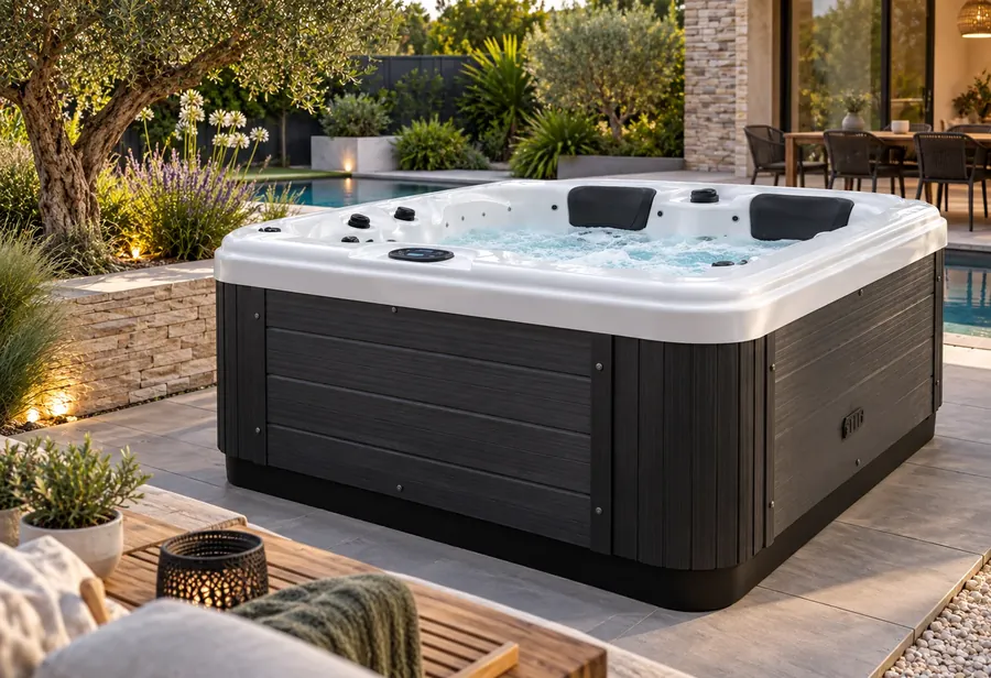 Spa Mirana 3 places installé en extérieur